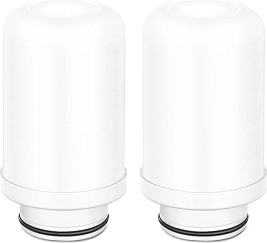 Patroni di sostituzione per filtro d'acqua - Filtro attivo a carbone ceramico per rubinetto, lavabile e riciclabile