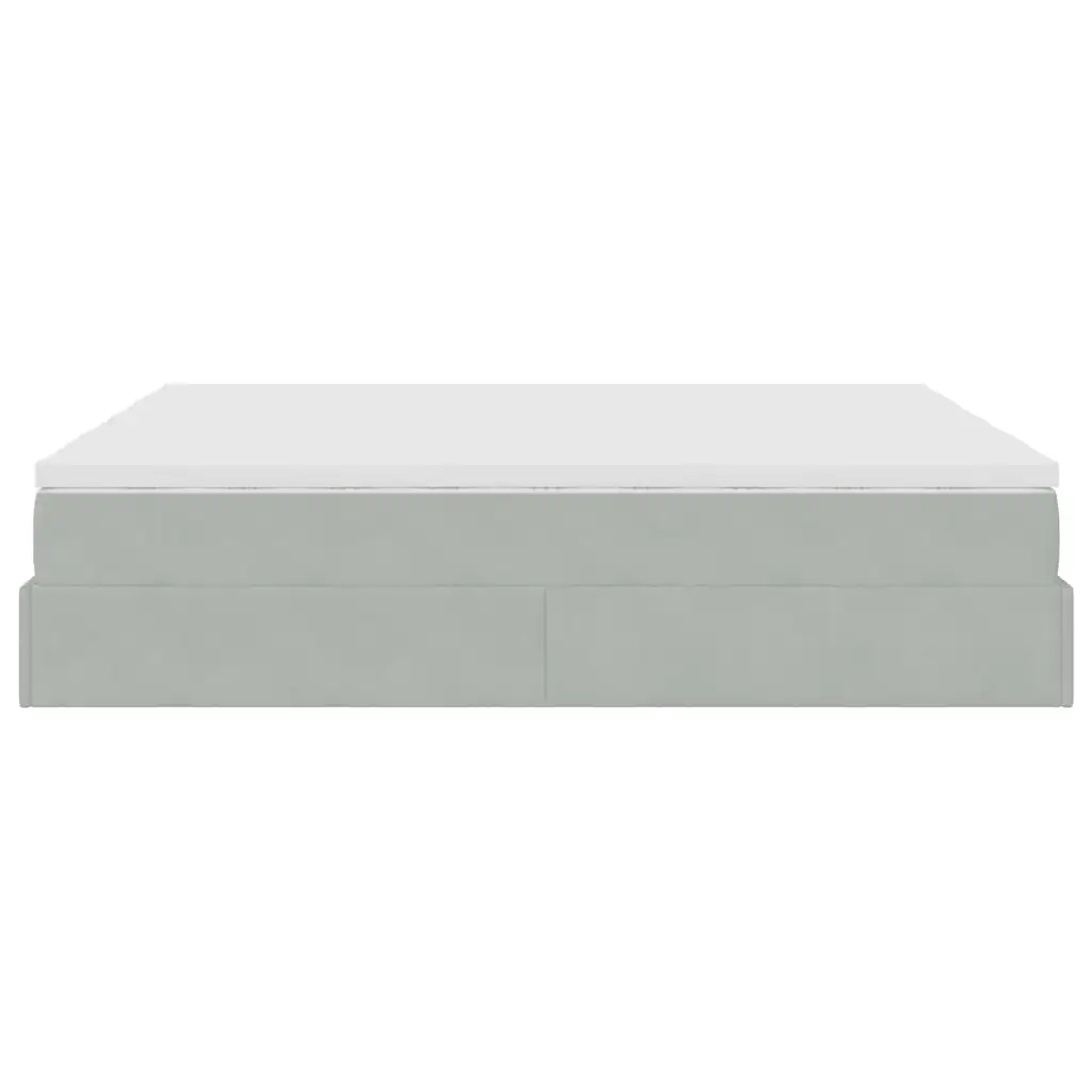 Struttura Letto Pouf con Materassi 180x200 cm Velluto 3311261