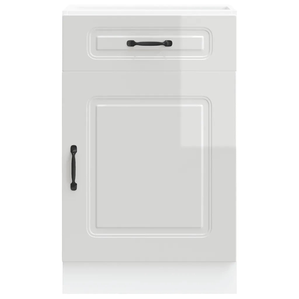 Base da Cucina Kalmar Bianco Lucido in Legno Multistrato