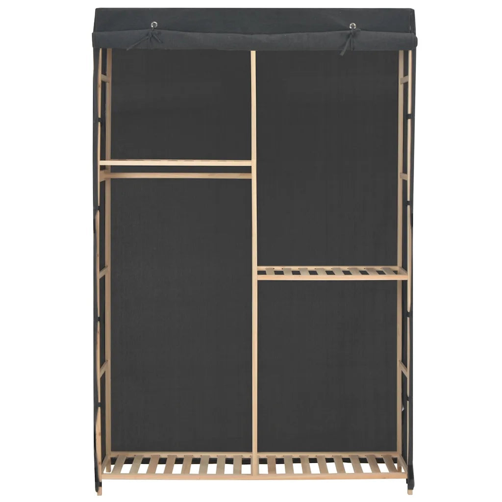 Armadio a 3 Ripiani Grigio 110x40x170 cm in Tessuto CFW2553130