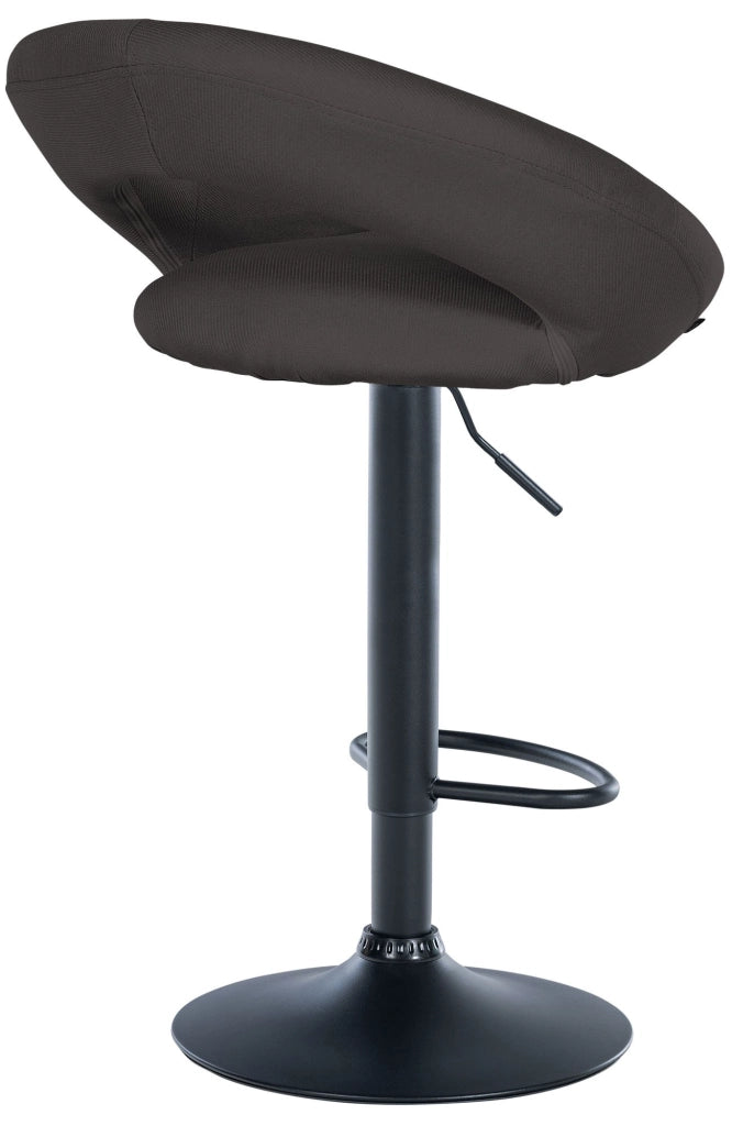 Barhocker Olinda Stoff schwarz