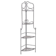 Eatagere 4 piani bianco ossidato in Acciaio cm 49x35x154 - NARDI