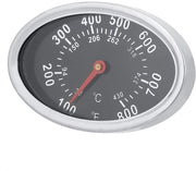 Termometro per Smoker - Misuratore di Temperatura per Barbecue - con Celsius e Fahrenheit - per Grill a Legna e a Gas - Indicatore di Calore per Carne...