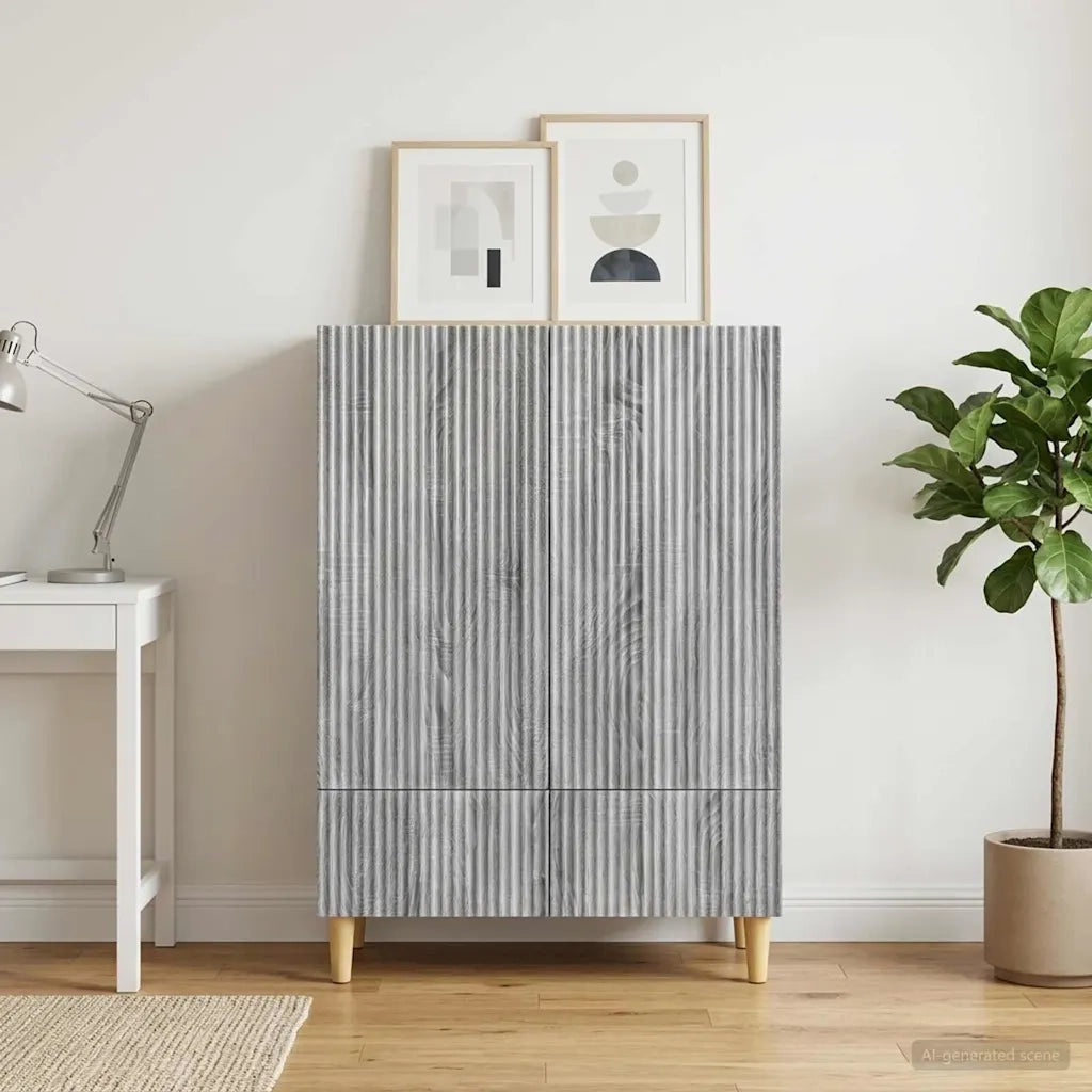 Credenza Grigio Sonoma 66 x 34,5 x 95 cm Legno ingegnerizzato 894671