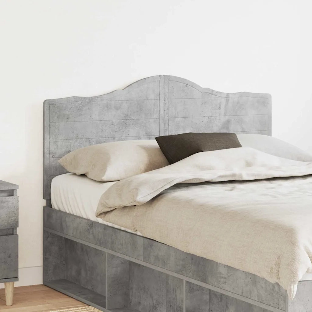 Testiera-Testata-Testiera Decorativa Grigio cemento 120 cm Legno multistrato 581046
