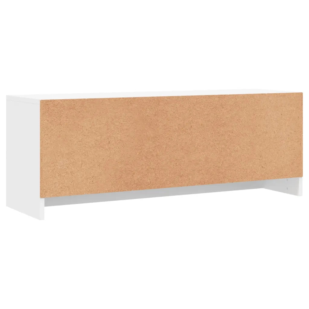 Mobile Porta TV Bianco 102x30x37,5 cm in Legno Multistrato 823253