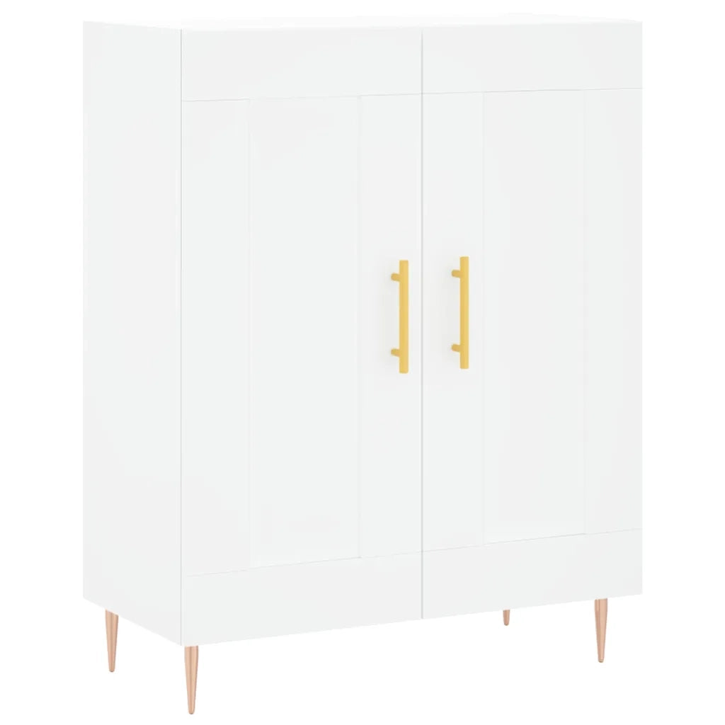 Credenza | Madia | Buffet da pranzo | Armadio da pranzo Bianca 69,5x34x180 cm in Legno Multistrato