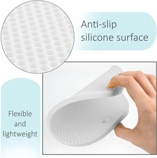Sostegno termoresistente Ø175 mm - Antiscivolo in silicone - Piatto - Tavolo - Vetro - Ciotola - Spessore 8 mm - Sostegni