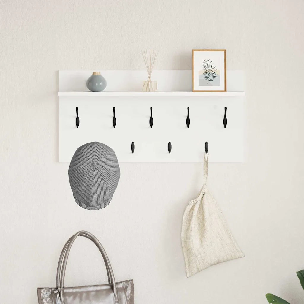 Appendiabiti a muro Bianco 80 x 40 x 12 cm Legno multistrato CFW1621410