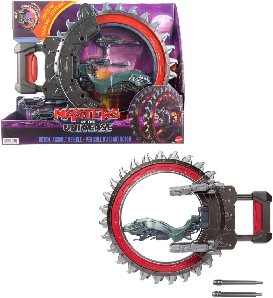 Masters of the Universe - Roton, veicolo d`assalto ispirato al film Masters of the Universe 2026, include 2 lame rotanti