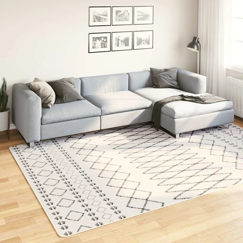 Tappeto del soggiorno | Tappeto Lavabile 190x300 cm Nero e Bianco
