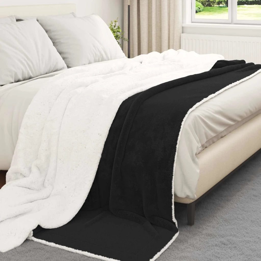 Coperta Nero 240 x 270 cm Panno 42016996