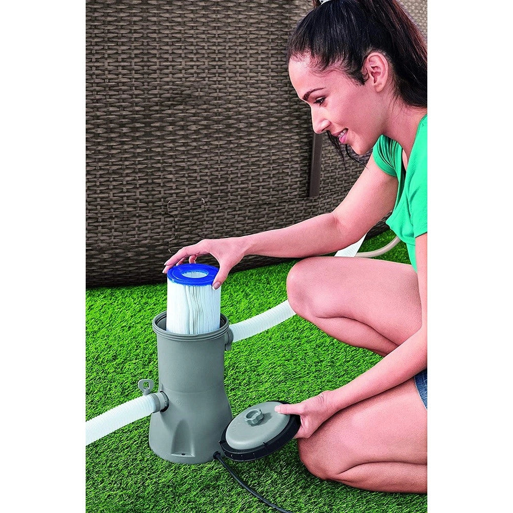 Trade Shop - Pompa Di Filtraggio A Cartuccia Ii Da 3.028 Lt/h Per Piscine Fuori Terra 58386 -