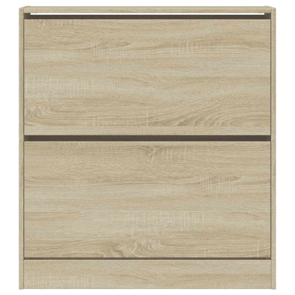 Scarpiera mobiletto portascarpe mobile per ingresso/corridoio/soggiorno design Sonoma 80 x 21 x 87,5 cm legno ingegnerizzato marrone 02_0021732