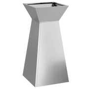 Fioriere | Cassetta per fiori | Vaso a Pilastro Argento 35 x 35 x 73 cm
