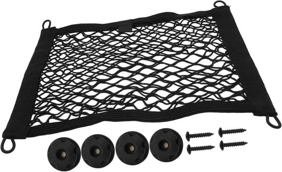 Sedile auto 35x20, sacchetto di stivaggio biconfrontale elastico, tasetto di rete, utilizzato per organizzare oggetti tra i sedili, adatto per veicoli e camper, facile da utilizzare.