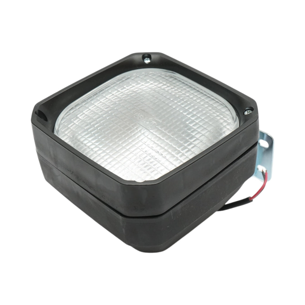 Lampada, faretto da lavoro quadrato 12V con supporto orientabile 135x135x105mm Breckner Germany