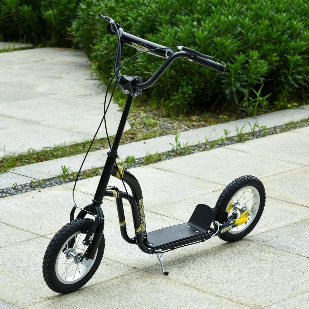 Scooter per Bambini 12 Pollici con Freni ¨C Zephmum ¨C Nero Metallico