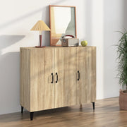 Credenza Rovere Sonoma 90x34x80 cm in Legno Multistrato cod mxl 20190