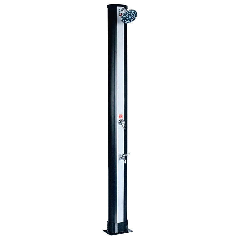 Doccia solare da giardino TEA DRITTA 35 LITRI in PVC, con lavapiedi