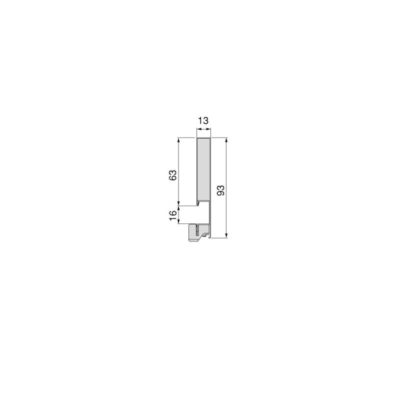 Emuca Cassetto esterno Vertex 40kg altezza 131mm, profondità 450mm, Acciaio, Grigia verniciato