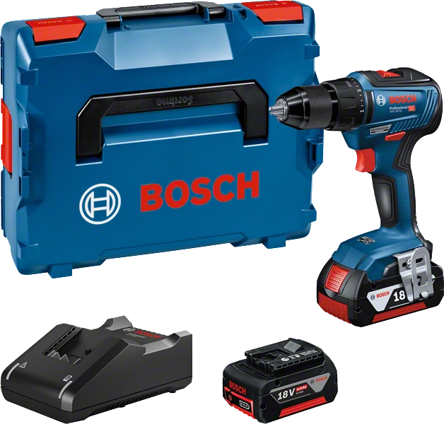 Trapano avvitatore Bosch a batteria 18V con batterie 4,0 ah GSR 18V-55 - 06019H5200