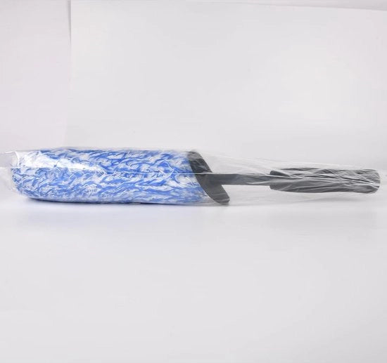 Velgenborstello per ruote in alluminio, Set di borsette per ruote in microfibra premium per pulizia delicata fino all'aspetto della ruota, Lungo borsetto per pulizia delle ruote professionale (blu)