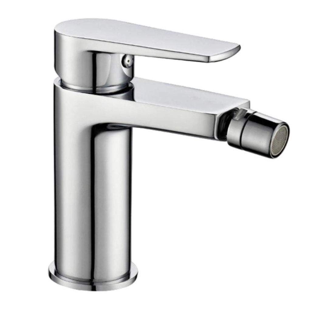 Miscelatore rubinetto asia per bidet in ottone colore cromato con piletta *** confezione 1