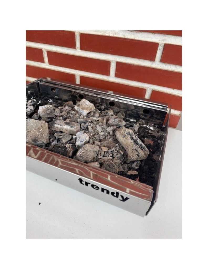 Barbecue portatile compatto a carbone TRENDY in acciaio inox