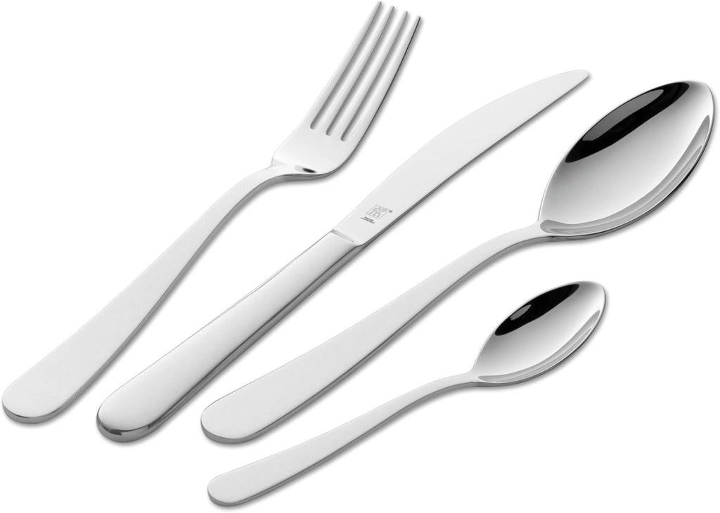 ZWILLING Set di 68 posate da tavola per 12 persone in acciaio inox 18/10 di alta qualità, opache, serie Greenwich