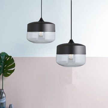 Lampada Da Soffitto Pensile Di Vetro Zenit D Black