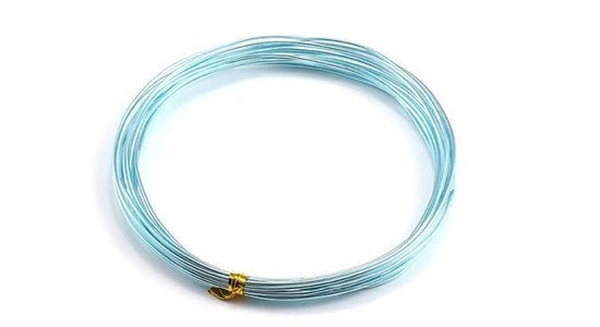 Cavo di lavorazione in alluminio 5 m - Diametro 2,5 mm - Accessori per il fai da te - Cavo per fiori - Cavo decorativo - Cavo ornamentale - Cavo in alluminio