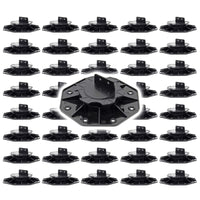 Set 40 supporti per pavimenti galleggianti, Altezza regolabile 18-25mm Max 2700 kg, Piedini per Decking