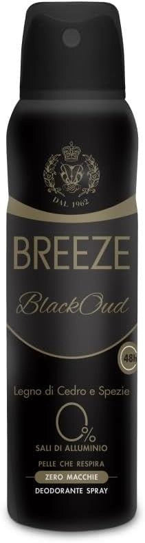 BREEZE DEODORANTE VAPORIZZATORE IDEALE PER UNISEX ADULTO 150 ML BLACKOUD