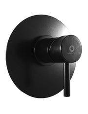 SEINA miscelatore doccia incasso in ottone nero ⌀ 15 cm