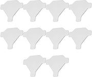 Attrezato per cambio ago 10 pezzi - Forma triangolare - Materiale duraturo - Compatibile con Janome 2040/2160QDC/3022/3160QDC/4045LX/4045NX - Dimensioni 29,9 x 26,9 mm - Sostituzione semplice - Accessori per macchina da cucire