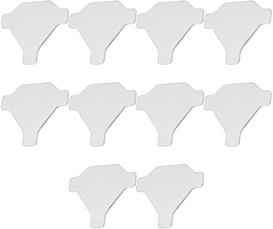 Attrezato per cambio ago 10 pezzi - Forma triangolare - Materiale duraturo - Compatibile con Janome 2040/2160QDC/3022/3160QDC/4045LX/4045NX - Dimensioni 29,9 x 26,9 mm - Sostituzione semplice - Accessori per macchina da cucire
