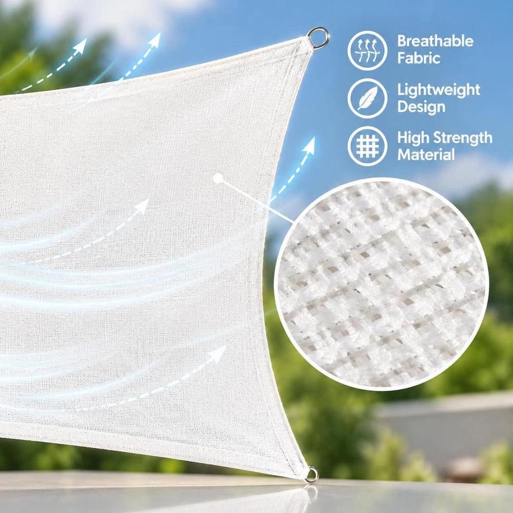 Sun Sail 160 G/square Meter White 2.5x3.5 M HDPE