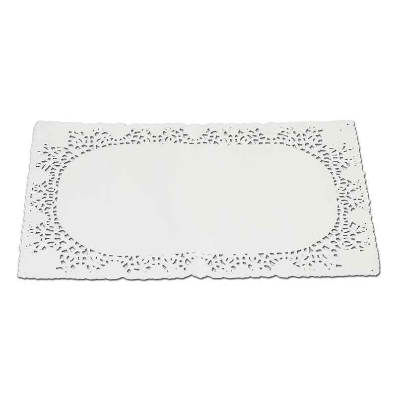 PIZZO SOTTO TORTA BIANCO 20X30CM 4PZ