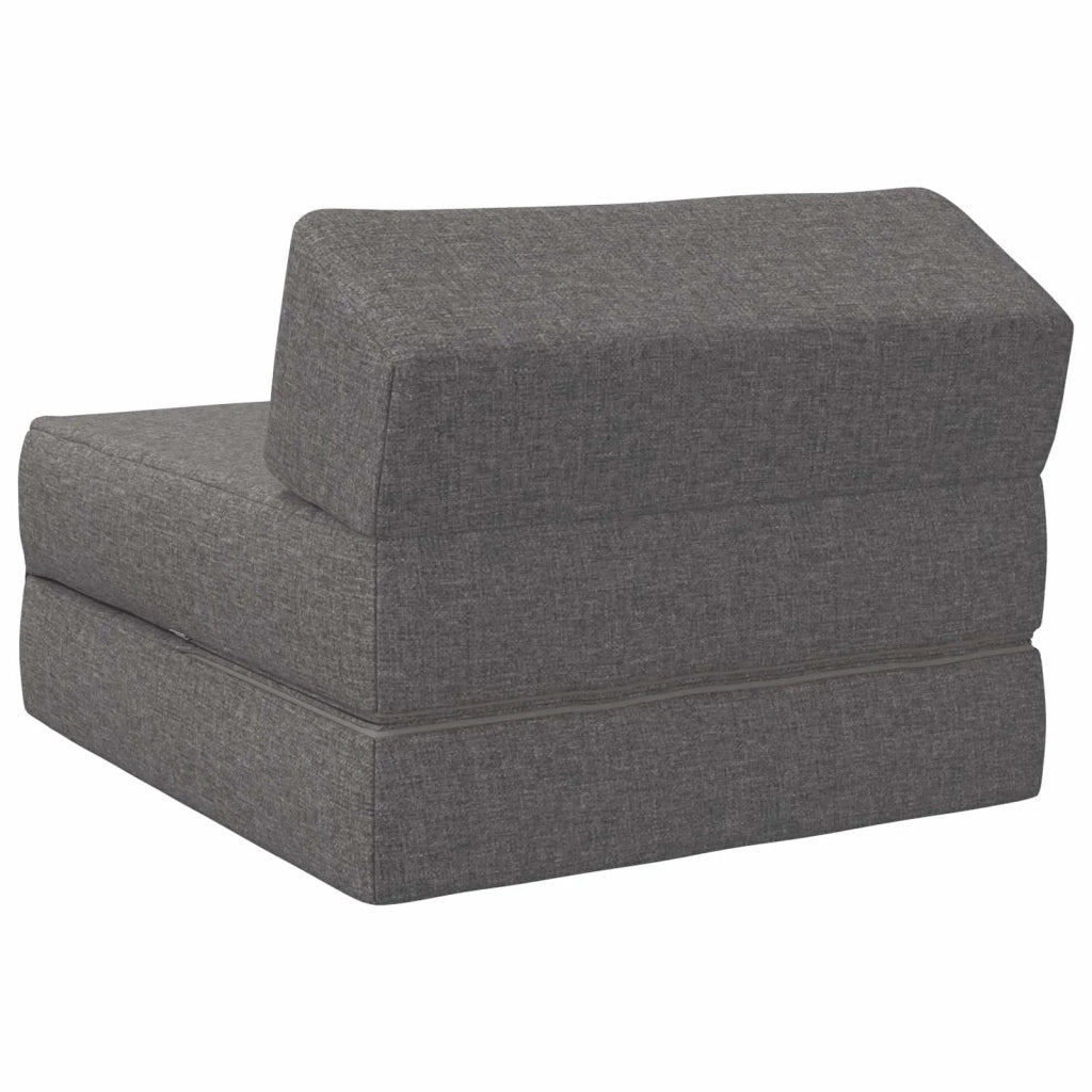 Divano Letto Pieghevole Grigio Chiaro 60 x 70 x 41 cm Tessuto 900051