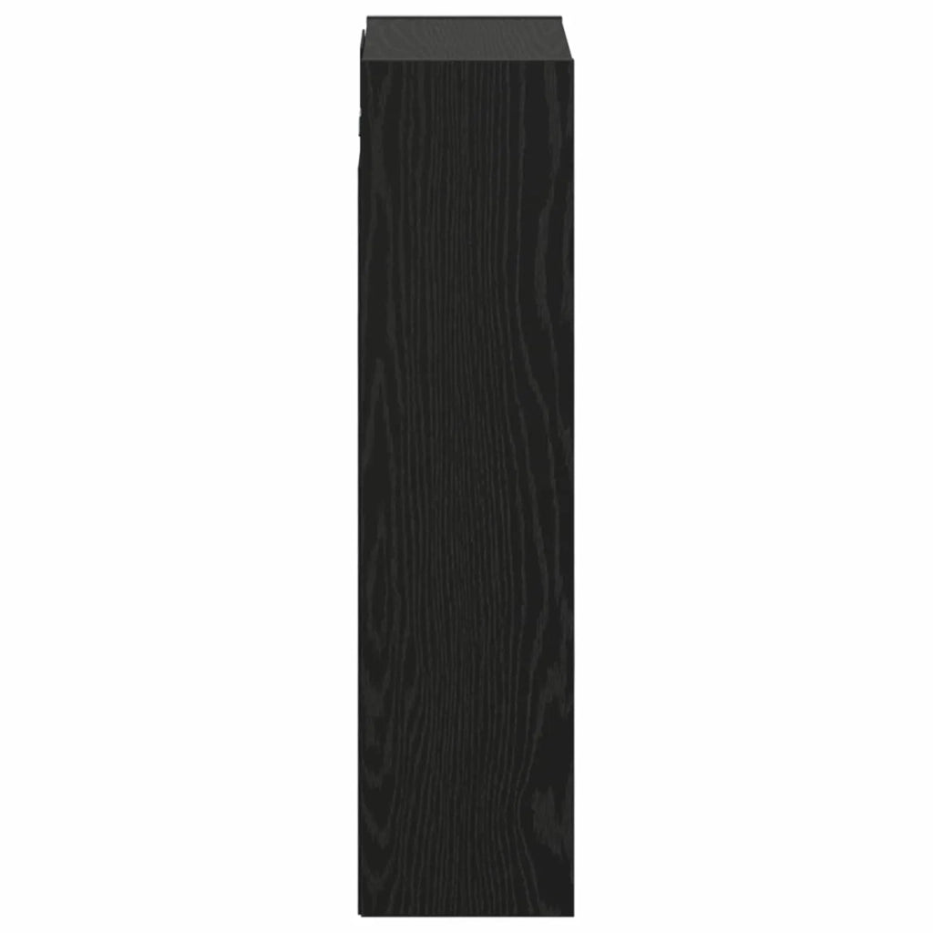 Mobile lavabo da parete Rovere Nero 35 x 20 x 81 cm 890761