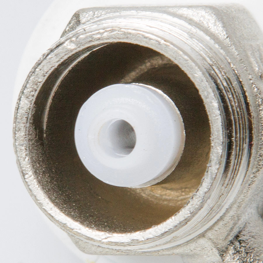 Galleggiante silenzioso in ottone stampato, asta regolabile curva per cassetta zaino, cappuccio ottone  3/8" F.A.R.G.