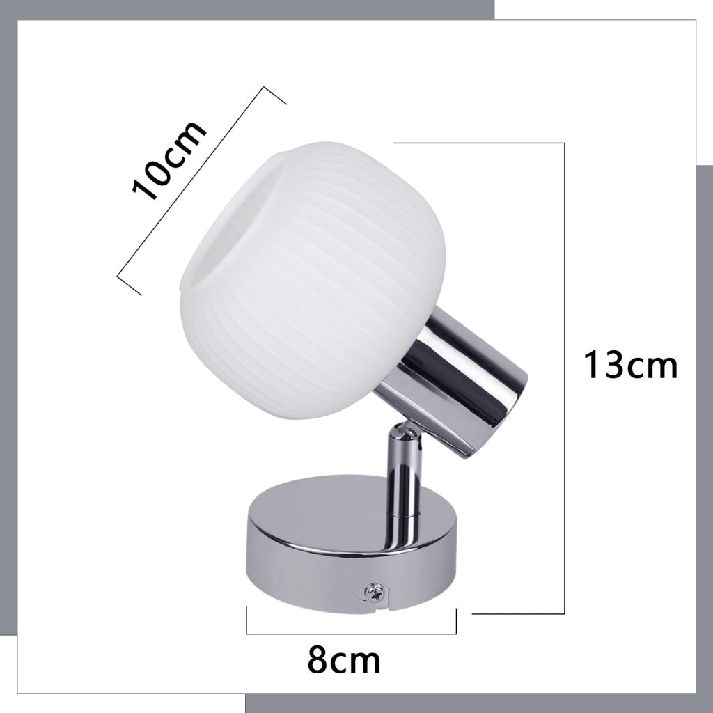 ZMH Faretto da soffitto 1 fiamma vetro design vintage moderno E14 per camera letto