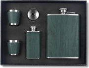 Set di Flaconi da Viaggio 260ML - Flacone da Viaggio Portatile con Coperchio RVS - Barbecue e Camping - Flacone da Viaggio da 260ML con Cinturino e Coperchio RVS in Metallo - Colore Verde