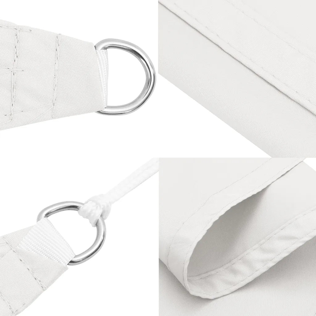 Parasole a Vela Oxford Rettangolare 3x5 m Bianco 135267
