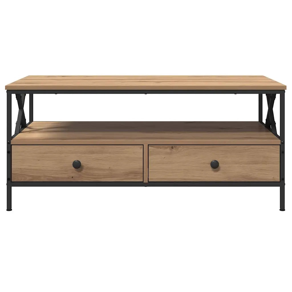 Tavolino da salotto | Tavolino da caff¨¨ | Tavolino da Soggiorno rovere artigianale 100 x 51 x 45 cm