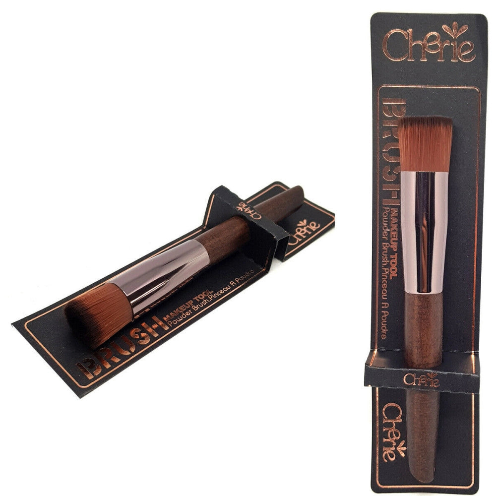 Trade Shop - Pennello Makeup Brush 100% Naturale Zibellino Trucco Donna Legno Anti Scivolo -