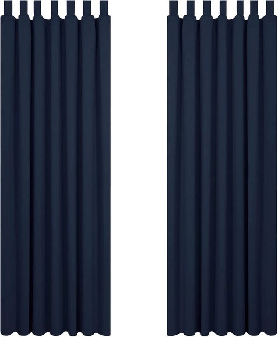 Tende oscuranti con nodi a spirale - Set da 2, scuro e stile