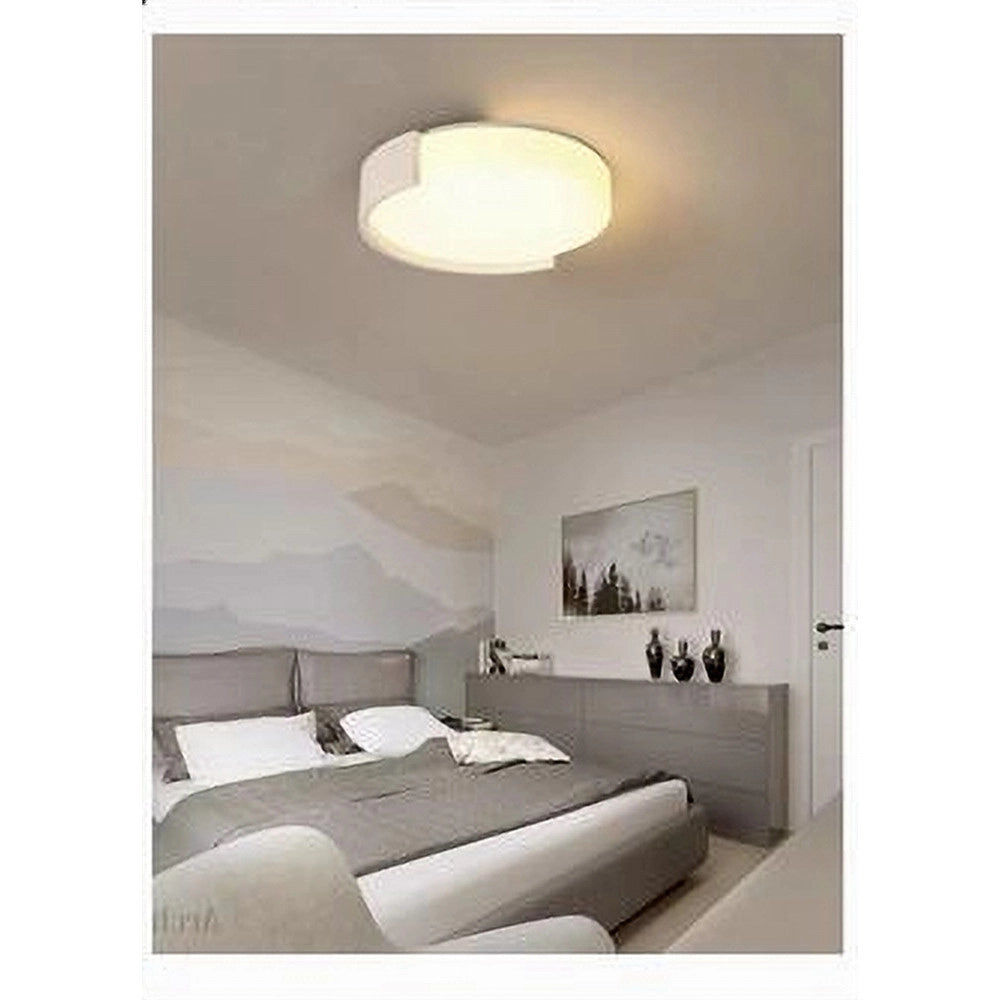 Trade Shop - Plafoniera Led 24 W Cerchio Bianco Moderno Da Soffitto Tonda Luce Naturale 50095 -