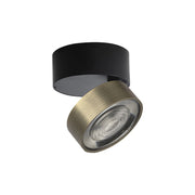 Hole Applique/Plafoniera Nero/Bronzo LED 7W IP20 3000K CRI90 - Lampada da parete e soffitto orientabile in alluminio - Rossini Group
